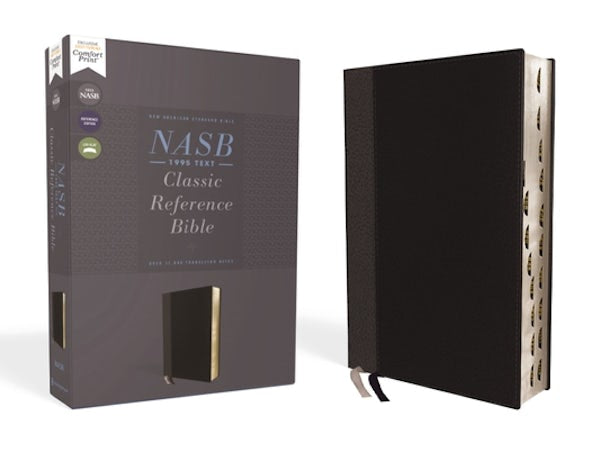 Cover image for Nasb, Classic Reference Bible, Leathersoft, Black, Red Letter, 1995 Text, Thumb Indexed, Comfort Print, isbn: 9780310456537