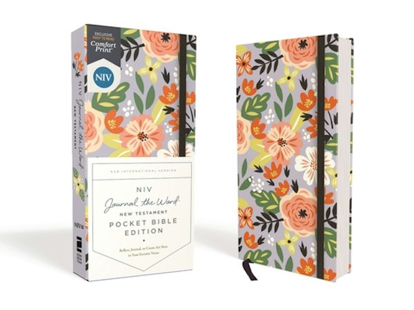 Cover image for Niv, Journal the Word New Testament (Perfect for Note-Taking), Pocket Bible Edition, Hardcover, Floral, Red Letter, Comfort Print, isbn: 9780310458159