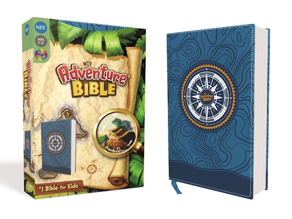 Cover image for Niv, Adventure Bible, Leathersoft, Blue, Full Color, isbn: 9780310458227