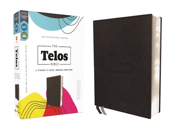 Cover image for Niv, the Telos Bible, Leathersoft, Charcoal, Comfort Print, isbn: 9780310458692