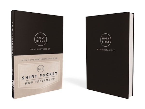 Cover image for Niv, Shirt Pocket New Testament, Leathersoft, Black, Comfort Print, isbn: 9780310458739