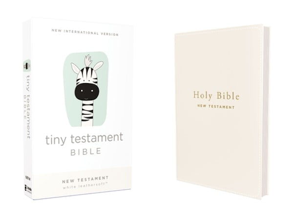 Cover image for Niv, Tiny Testament Bible, New Testament, Leathersoft, White, Comfort Print, isbn: 9780310458746