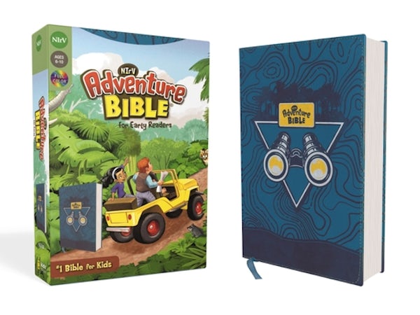 Cover image for Nirv, Adventure Bible for Early Readers, Leathersoft, Blue, Full Color, isbn: 9780310458791