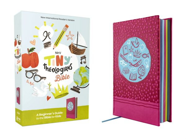 Cover image for Nirv, Tiny Theologians Bible, Leathersoft Over Board, Pink, Comfort Print, isbn: 9780310458876