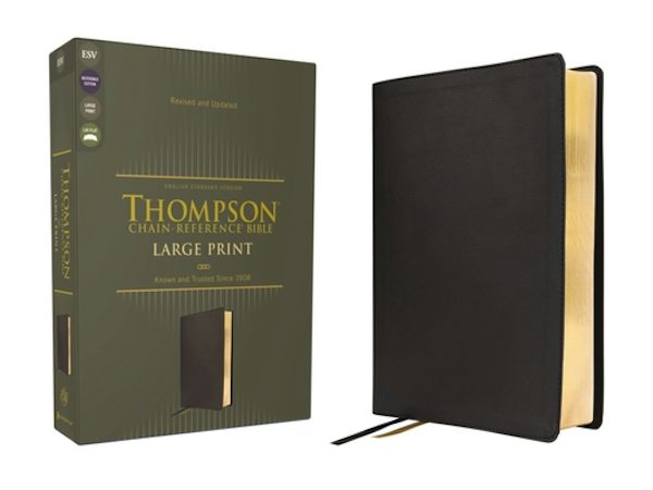 Cover image for Esv, Thompson Chain-Reference Bible, Large Print, Leathersoft, Black, Red Letter, isbn: 9780310458944