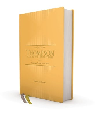 Cover image for Kjv, Thompson Chain-Reference Bible, Hardcover, Yellow Gold, Red Letter, Comfort Print, isbn: 9780310459217