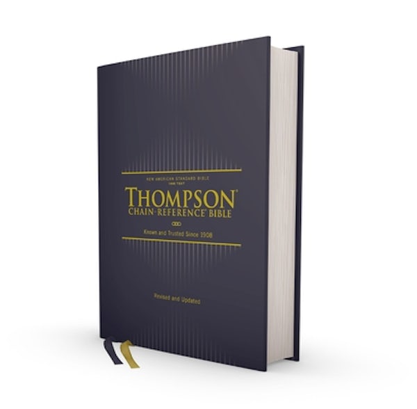Cover image for Nasb, Thompson Chain-Reference Bible, Hardcover, 1995 Text, Red Letter, Comfort Print, isbn: 9780310459606