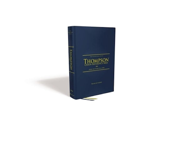 Cover image for Niv, Thompson Chain-Reference Bible, Hardcover, Navy, Red Letter, Comfort Print, isbn: 9780310459804