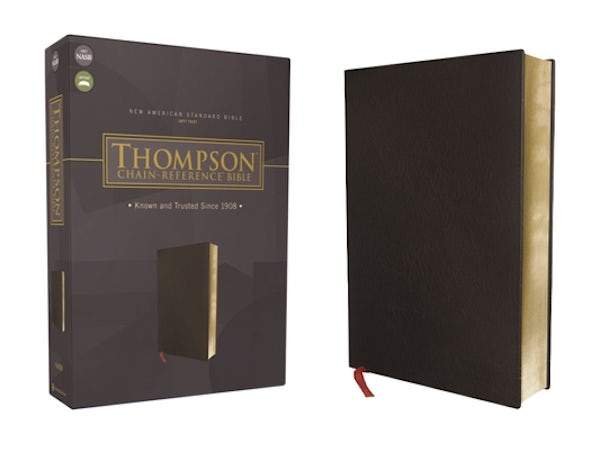 Cover image for Nasb, Thompson Chain-Reference Bible, Bonded Leather, Black, Red Letter, 1977 Text, isbn: 9780310460039