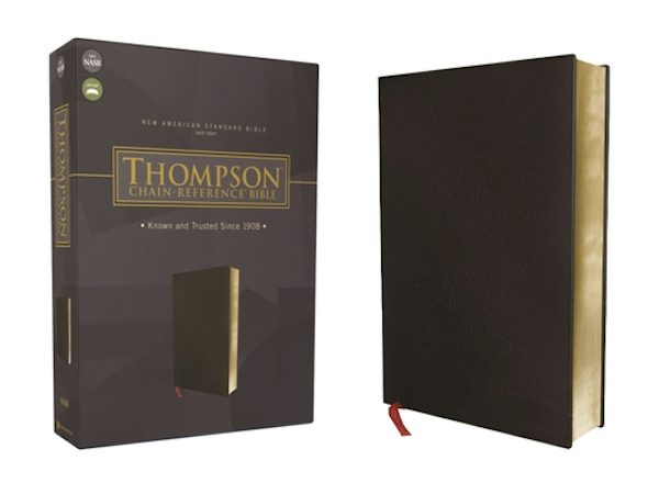 Cover image for Nasb, Thompson Chain-Reference Bible, Bonded Leather, Black, Red Letter, 1977 Text, isbn: 9780310460039