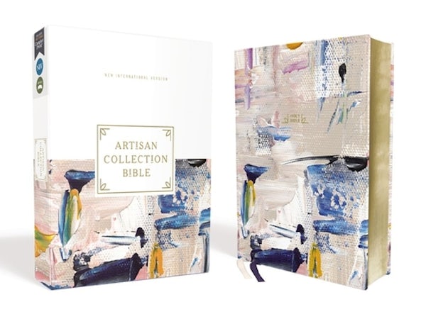 Cover image for Niv, Artisan Collection Bible, Leathersoft, Multi-Color/Blue, Red Letter, Comfort Print, isbn: 9780310460589