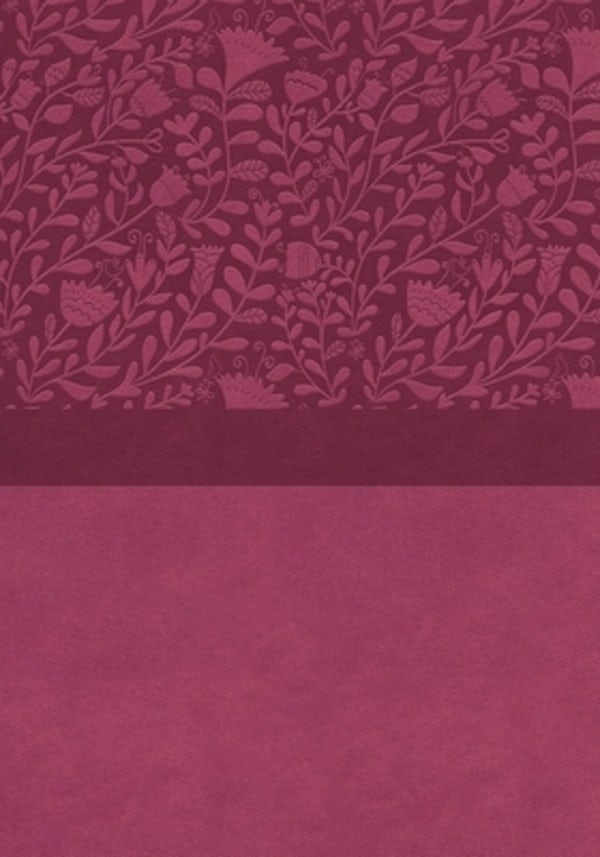 Cover image for Niv, Super Giant Print Reference Bible (Font Size: 16.5-Point), Leathersoft, Pink, Red Letter, Thumb Indexed, Comfort Print, isbn: 9780310460640