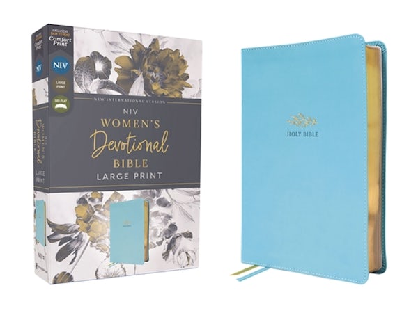 Cover image for Niv, Women's Devotional Bible (by Women, for Women), Large Print, Leathersoft, Teal, Comfort Print, isbn: 9780310461005