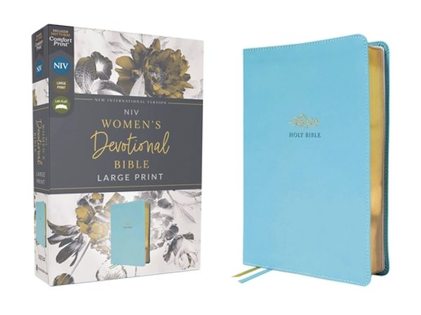 Cover image for Niv, Women's Devotional Bible (by Women, for Women), Large Print, Leathersoft, Teal, Comfort Print, isbn: 9780310461005