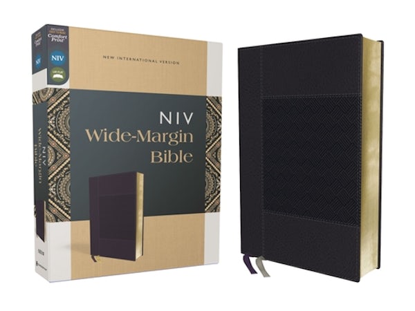 Cover image for Niv, Wide Margin Bible (a Bible That Welcomes Note-Taking), Leathersoft, Navy, Red Letter, Comfort Print, isbn: 9780310461067