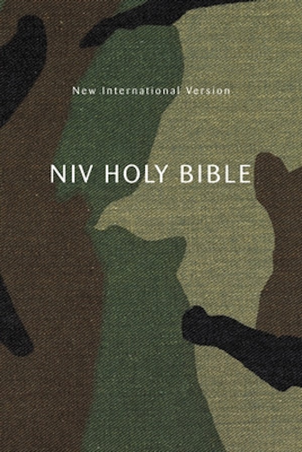 Cover image for Niv, Holy Bible, Compact, Paperback, Woodland Camo, Comfort Print, isbn: 9780310461326