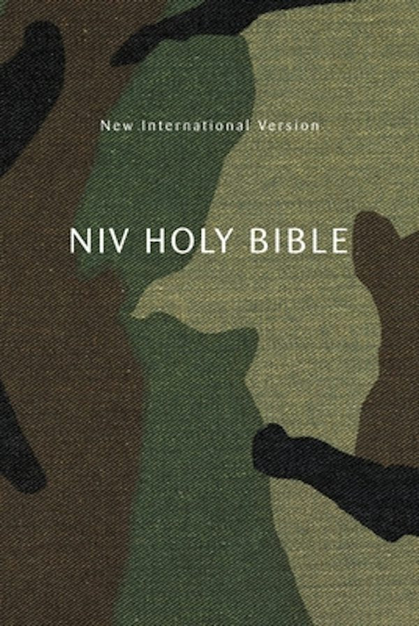 Cover image for Niv, Holy Bible, Compact, Paperback, Woodland Camo, Comfort Print, isbn: 9780310461326