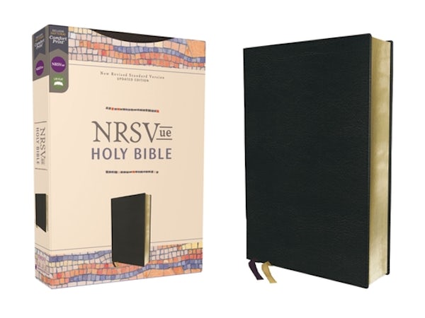 Cover image for Nrsvue, Holy Bible, Leathersoft, Black, Comfort Print, isbn: 9780310461432