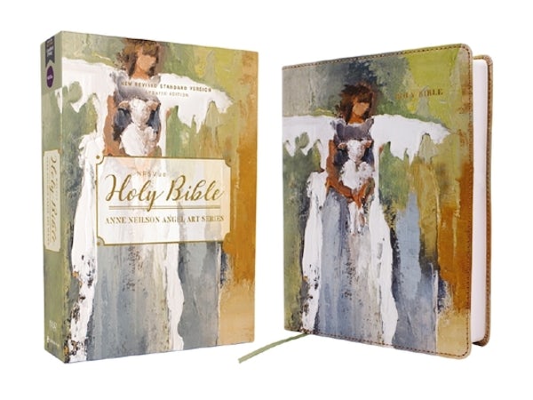 Cover image for Nrsvue, Holy Bible, Anne Neilson Angel Art Series, Double-Column Journal Edition, Leathersoft, Multi-Color, Comfort Print, isbn: 9780310461579