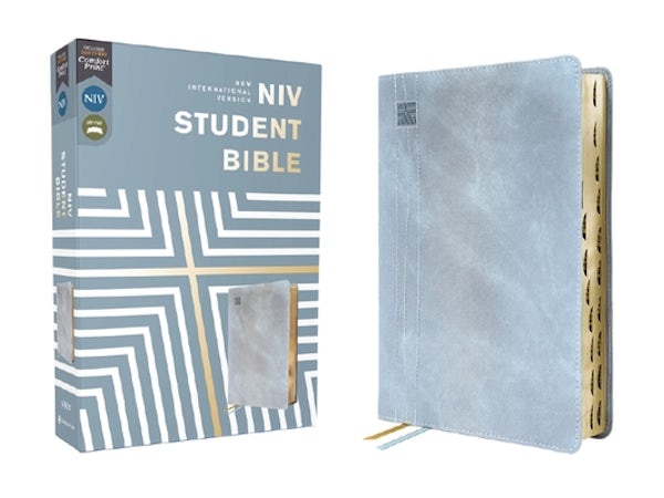 Cover image for Niv, Student Bible, Leathersoft, Teal, Thumb Indexed, Comfort Print, isbn: 9780310461685