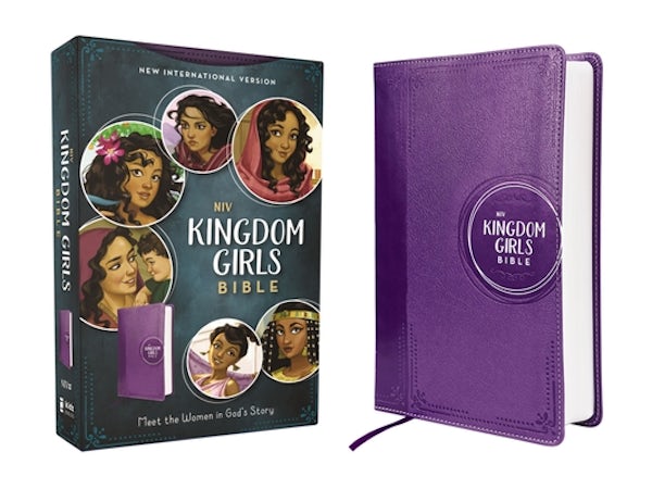 Cover image for Niv, Kingdom Girls Bible, Full Color, Leathersoft, Purple, Comfort Print, isbn: 9780310461791