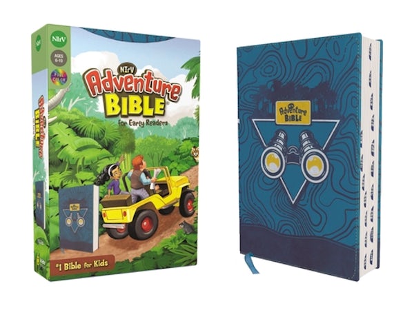 Cover image for Nirv, Adventure Bible for Early Readers, Leathersoft, Blue, Full Color, Thumb Indexed Tabs, isbn: 9780310461876
