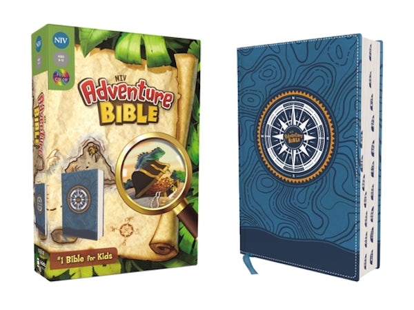 Cover image for Niv, Adventure Bible, Leathersoft, Blue, Full Color, Thumb Indexed Tabs, isbn: 9780310461883