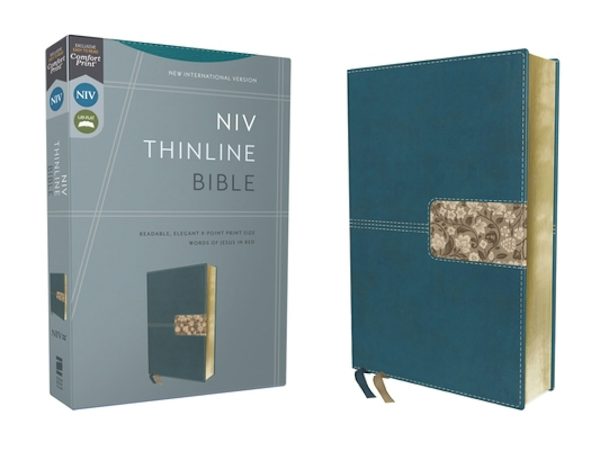 Cover image for Niv, Thinline Bible, Leathersoft, Teal, Red Letter, Comfort Print, isbn: 9780310462088