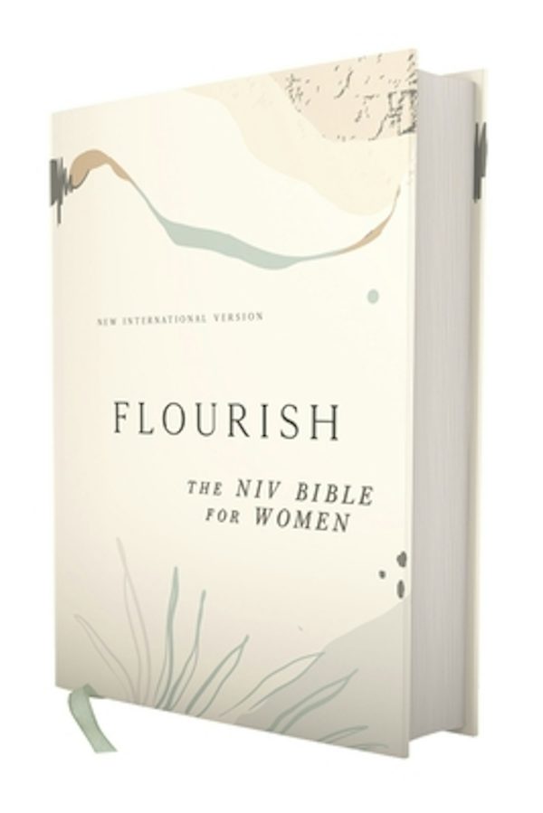 Cover image for Flourish: The NIV Bible for Women, Hardcover, Multi-Color/Cream, Comfort Print, isbn: 9780310462460
