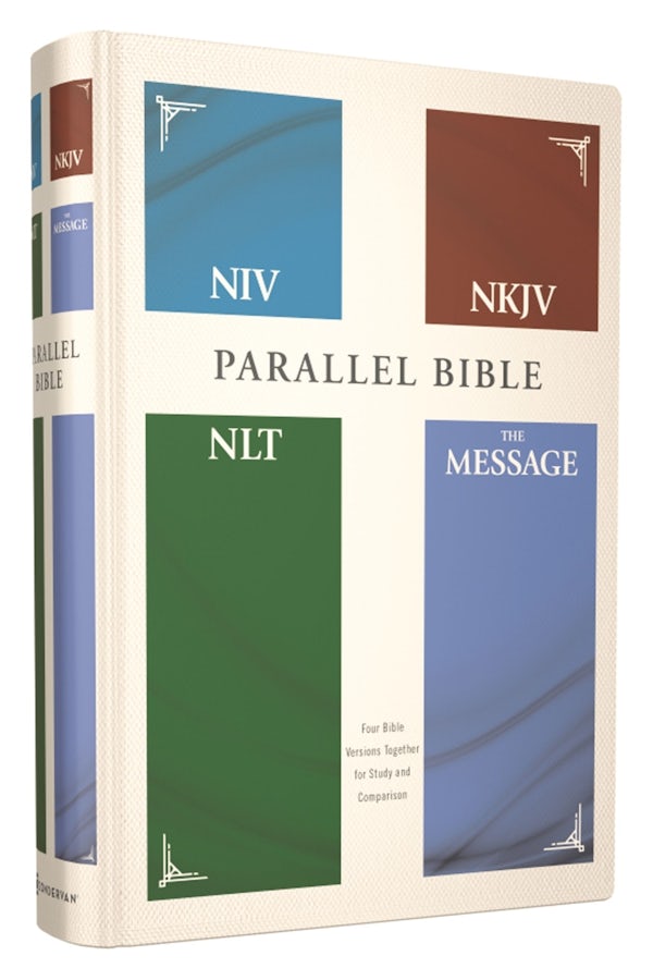Cover image for Niv, Nkjv, Nlt, the Message, (Contemporary Comparative) Parallel Bible, Hardcover, isbn: 9780310462996