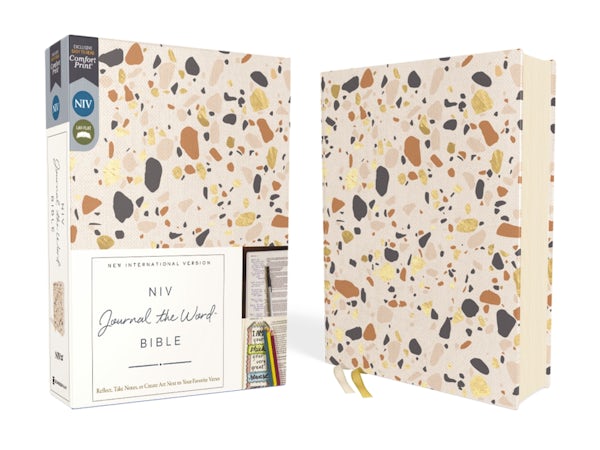 Cover image for Niv, Journal the Word Bible (Perfect for Note-Taking), Cloth Over Board, Cream, Red Letter, Comfort Print, isbn: 9780310463146