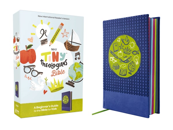 Cover image for Nirv, Tiny Theologians Bible, Leathersoft Over Board, Blue, Comfort Print, isbn: 9780310463344