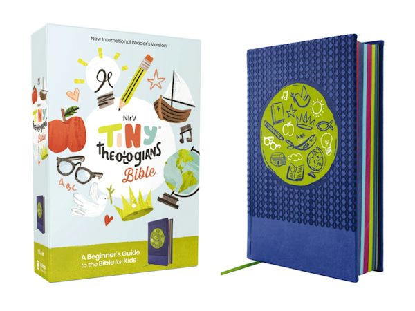 Cover image for Nirv, Tiny Theologians Bible, Leathersoft Over Board, Blue, Comfort Print, isbn: 9780310463344