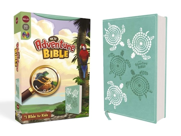 Cover image for Nkjv, Adventure Bible, Leathersoft, Teal, Full Color, isbn: 9780310463450