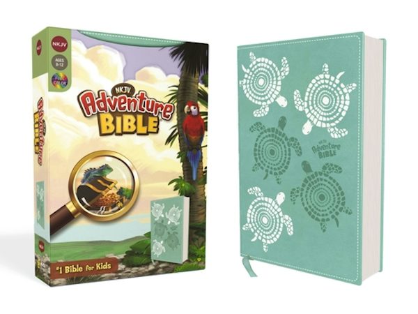 Cover image for Nkjv, Adventure Bible, Leathersoft, Teal, Full Color, isbn: 9780310463450