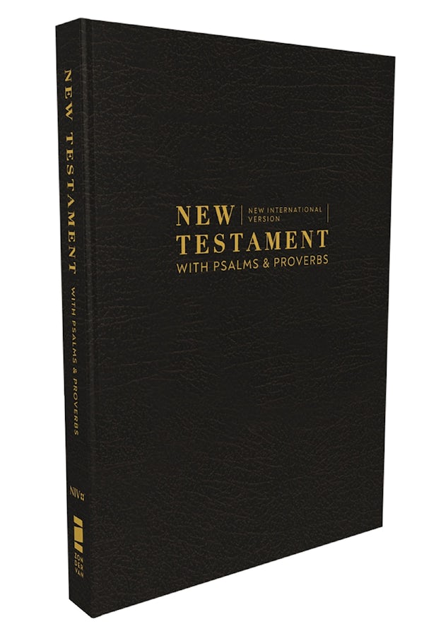 Cover image for Niv, New Testament with Psalms and Proverbs, Pocket-Sized, Paperback, Black, Comfort Print, isbn: 9780310463955