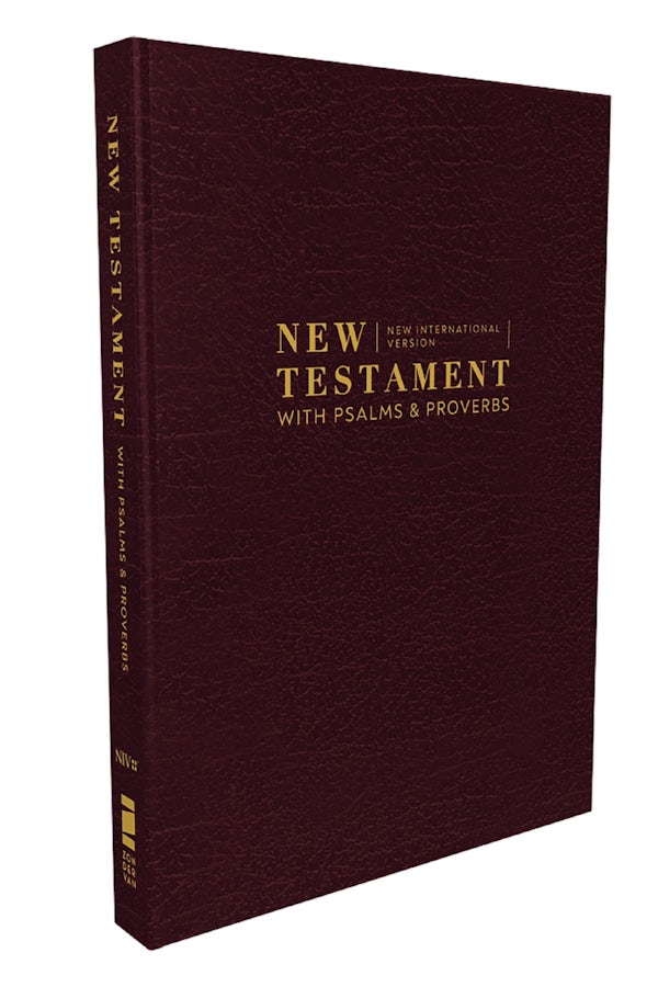 Cover image for Niv, New Testament with Psalms and Proverbs, Pocket-Sized, Paperback, Burgundy, Comfort Print, isbn: 9780310463962