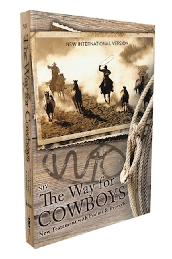Cover image for Niv, the Way for Cowboys New Testament with Psalms and Proverbs, Pocket-Sized, Paperback, Comfort Print, isbn: 9780310464150
