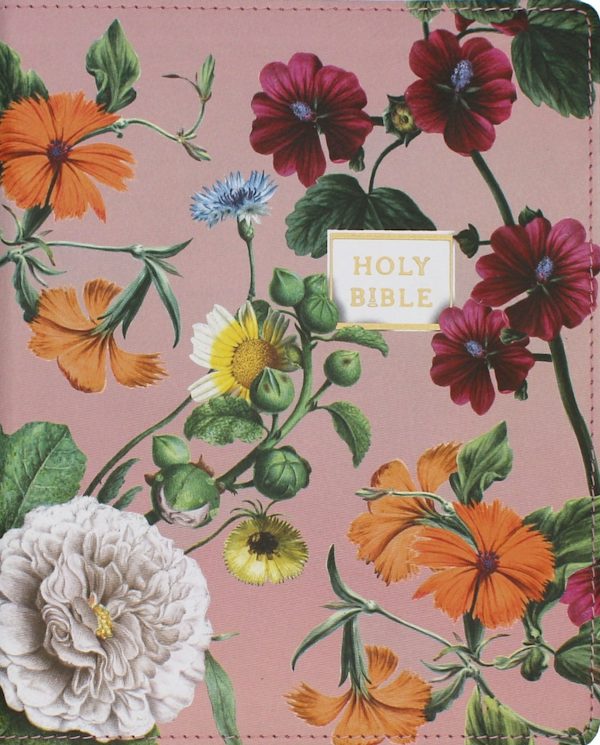 Cover image for Niv, Artisan Collection Bible, Large Print, Leathersoft, Blush Floral, Red Letter, Comfort Print, isbn: 9780310465751