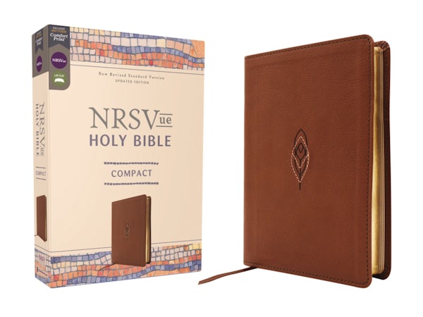 Cover image for Nrsvue, Holy Bible, Compact, Leathersoft, Brown, Comfort Print, isbn: 9780310466017