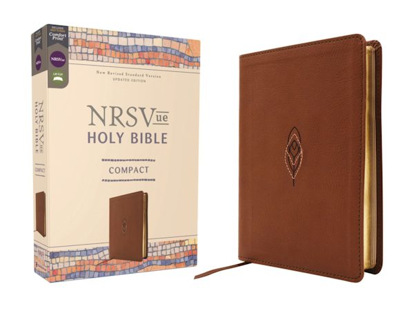 Cover image for Nrsvue, Holy Bible, Compact, Leathersoft, Brown, Comfort Print, isbn: 9780310466017