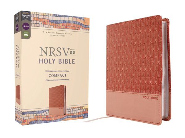 Cover image for Nrsvue, Holy Bible, Compact, Leathersoft, Peach, Comfort Print, isbn: 9780310466031