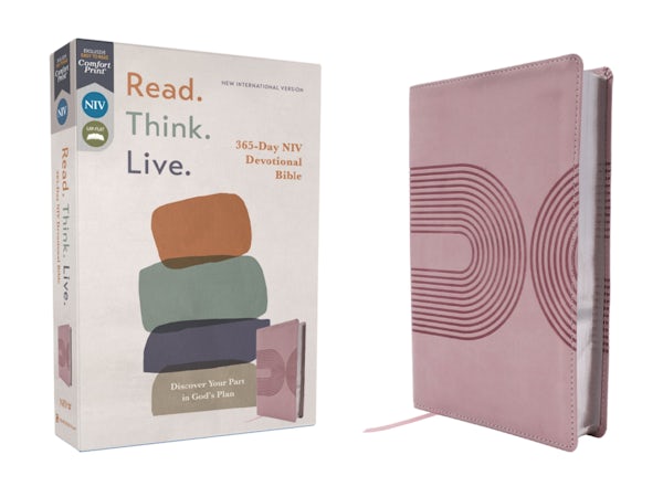 Cover image for Niv, Read. Think. Live., Leathersoft, Pink, Comfort Print, isbn: 9780310467663