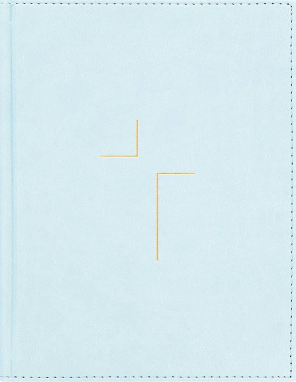 Cover image for The Jesus Bible, NIV Edition, Leathersoft Over Board, Blue, Comfort Print, isbn: 9780310468950