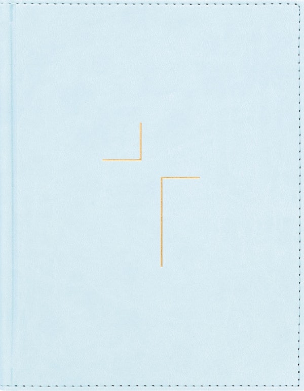 Cover image for The Jesus Bible, NIV Edition, Leathersoft Over Board, Blue, Comfort Print, isbn: 9780310468950