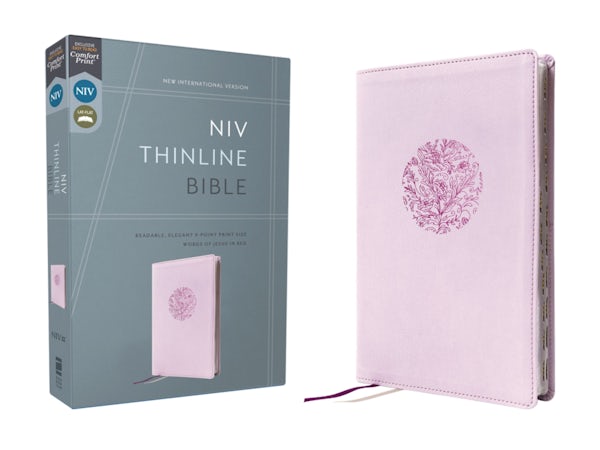 Cover image for Niv, Thinline Bible, Leathersoft, Purple, Red Letter, Thumb Indexed, Comfort Print, isbn: 9780310468974