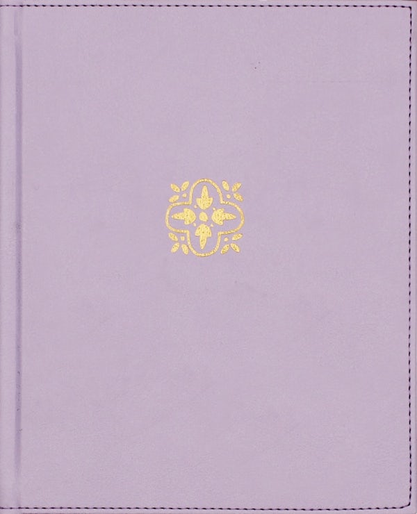 Cover image for Niv, Journal the Word Bible (Perfect for Note-Taking), Double-Column, Leathersoft Over Board, Purple, Red Letter, Comfort Print, isbn: 9780310469087
