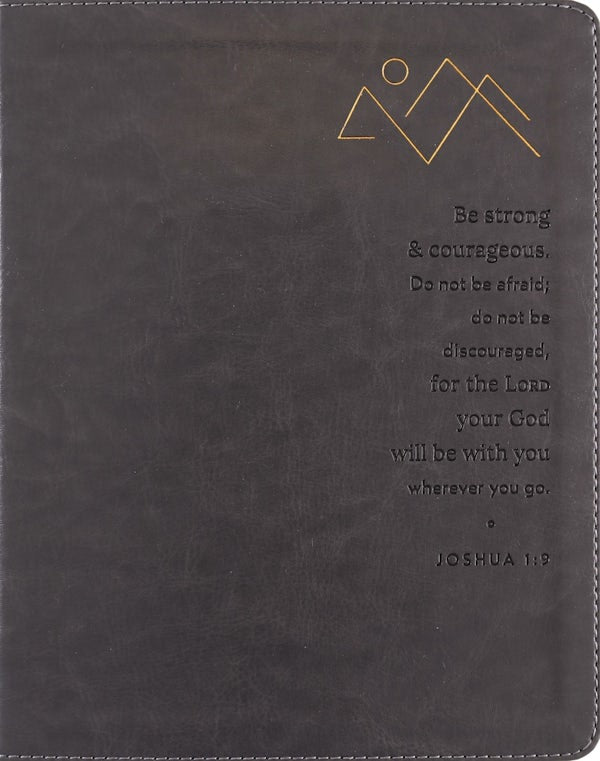 Cover image for Niv, Journal the Word Bible (Perfect for Note-Taking), Double-Column, Leathersoft, Gray, Red Letter, Comfort Print, isbn: 9780310469094