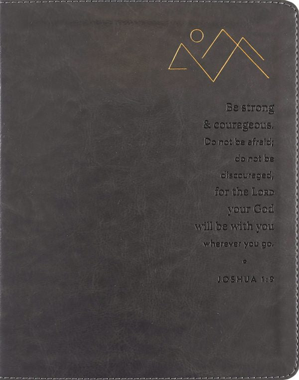Cover image for Niv, Journal the Word Bible (Perfect for Note-Taking), Double-Column, Leathersoft, Gray, Red Letter, Comfort Print, isbn: 9780310469094