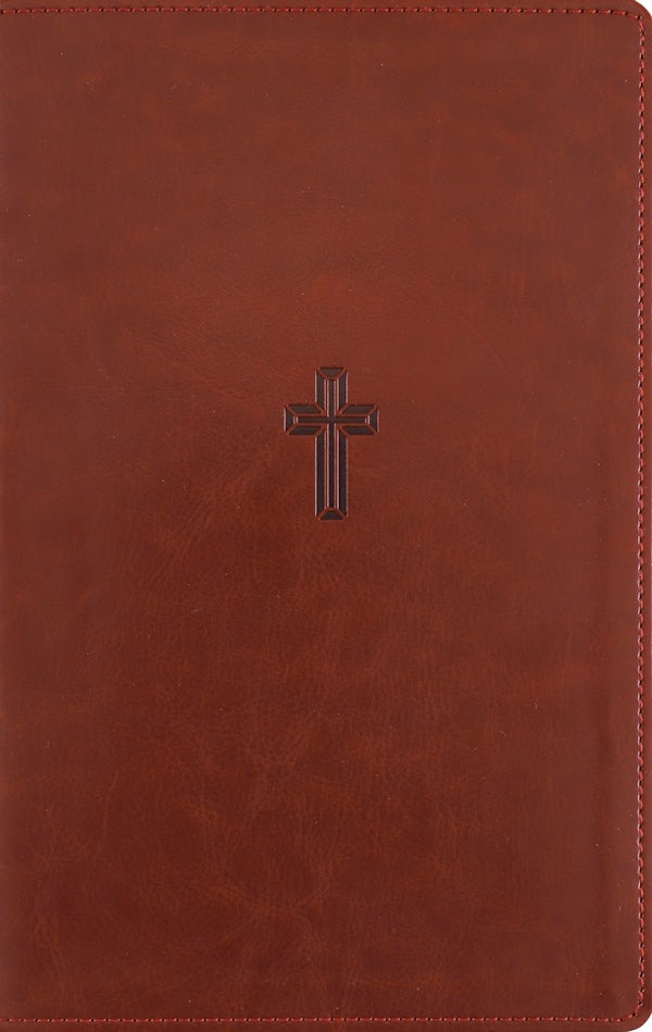 Cover image for Nasb, Personal Size Reference Bible, Large Print, Paragraph Style, Leathersoft, Brown, Red Letter, 1995 Text, Comfort Print, isbn: 9780310469117